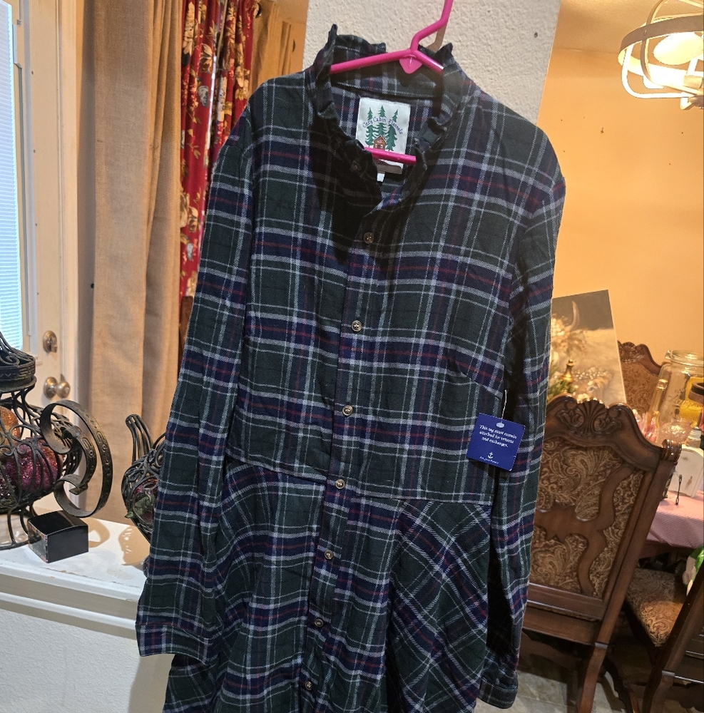 Kiel james patrick flannel plaid dress